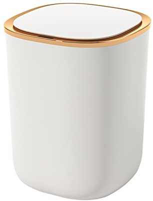 IGTOPS Poubelle à capteur, automatique, avec capteur intelligent, 12 l, sans contact, pour cuisine, déchets biologiques, déchets résiduels (blanc)