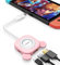 Tendak USB C auf HDMI Adapter für Switch Süßer Bär 3 in 1 USB-C Hub mit USB 3.0 PD Aufladung 4K HDMI Konverter für Nintendo Switch/Switch OLED, MacBook Pro, Samsung S22 Huawei Mate 30 (Rosa)