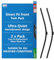 Quinton Hazell Front Window Wiper Blade Set | 26 inch & 14 Inches / 660 & 356 mm | Push Button | Driver and Passenger Side Car Windscreen Wipers