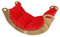 Skyline Kletterbogen mit Kissen Baby Kleinkind Kinder ab 1 Jahr Indoor Klettern Montessori Klettergerüst Holz Wippe Balancewippe Kletterdreieck Kletterwippe Holzwippe Kletterling Holzbogen L Rote