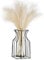 Sziqiqi Schwarz Vase für Pampasgras - Kleine Modern Blumenvase Vasen Deko für Tischdeko Metall Tulpenvase Glasvase Reagenzglas Vase Glas für Wohnzimmer Hochzeit Tisch Regal Badezimmer Esstisch