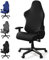 Housses de chaise de gaming, Housses de chaise de jeu Extensibles Housse Chaise Gaming Universel Housse de Chaise de Bureau Lavable Housse de Chaise pour chaise de jeu d'ordinateur,de course-Noir,2PCS
