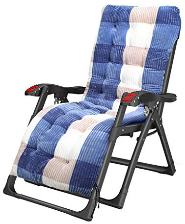 ZENFEKU Reclining GChair Lunch Break Chair Zero Gravity Chairs Iron Alloy Lightweight Home Folding Chair with Cup Holder and Mattress Soft Dual Use Beach Chairs Bearing Wei