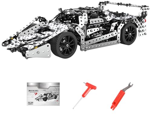 Artisanal Habitat 3D Metall Emulational Bausatz, Simulation Auto, 1130 Teile Erwachsene DIY Engineering Baukasten,Geschenkideen für Erwachsene (J)
