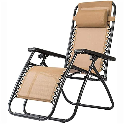 CCYENG Liegestuhl, Outdoor-Freizeit-Strandstuhl, Vierkantrohr, Faltbarer Rohrrohr-Loungesessel, Mittagspause, Rückenstuhl, Bürostuhl