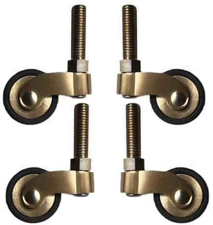 Rollen, Lenkrollen, schwerlastrollen, 4 Stück antike Vintage-Möbelrollen, 25-mm-Rollen, 360° drehbares Rad, for Möbel, Sessel