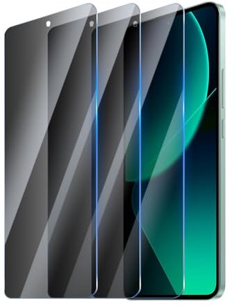 YUXINDZ 3 Pièces Verre Trempé Anti-Espion pour Xiaomi 13T/13T Pro 6,67 Pouces, Film Protection d'Écran Contre les Rayures, Sans Bulles, Dureté 9H Glass