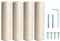 Dimaka Griffoir de rechange pour chat (Beige-4 poteaux, 20 cm)