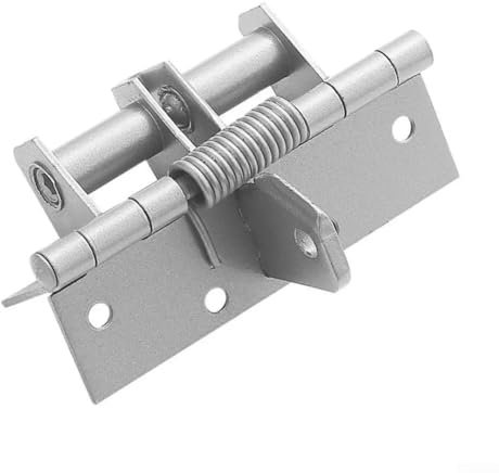 Feegow Charnière de porte de cuisine à 90 degrés - Charnière de porte invisible à ressort à fermeture automatique - Pour meubles et armoires - Argenté