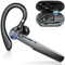 Bluetooth Headset V5.3, Wireless Freisprech Headset mit 110 Std Spielzeit, CVC8.0 Headset Kabellos mit 4 ENC Noise Cancelling Mic Mute, IPX7 Waterproof, In Ear Headset Handy für Autofahren/Business