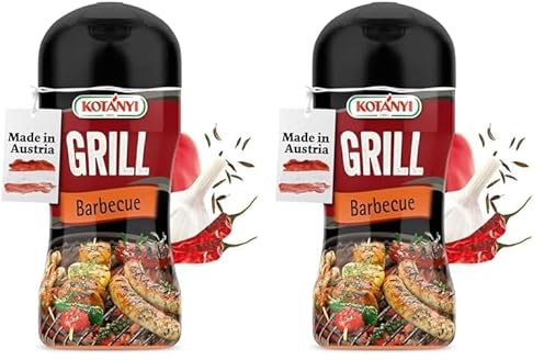KOTÁNYI Grill Barbecue Grillgewürz 80g - BBQ-Rub für jede Fleischsorte - Marinade für Fleisch - Gewürzmischung zum Grillen - [Jetzt für die nächste Grillparty bestellen!] (Packung mit 2)