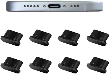 LIANRISES 8 Stück USB C Staubschutz USB C Schutzkappe USB C Staubschutzkappe USB C Abdeckung Staubschutz USB C Stopfen Staubschutz USB C Silikon Abdeckung für iPhone 15/16 Samsung Huawei Xiaomi Oppo