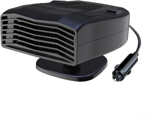 Ventilateur électrique portable pour tableau de bord de voiture, 140 W 12 V, désembuage, chauffage automatique, protection contre la surchauffe