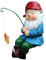 Cortile di pesca - Scultura da giardino nano pescatore, statua di prato di nano | statuette umoristiche in resina, gnomo da giardino, decorazione per giardino, prato, fontana di lago, ornamento