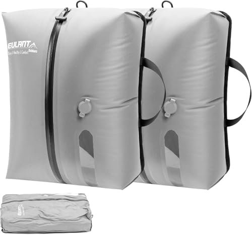 EULANT 2 Stück TPU Vakuumbeutel für Reisen, Wiederverwendbare Kompressionsbeutel für Koffer/Gepäck/Rucksack, Vakuumversiegelungsbeutel mit IP67 Luftdichtem Reißverschluss, Wasserdicht & Platzsparend