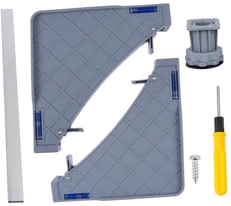 UTHCLO Verstellbarer Edelstahl Sockel Für Waschmaschinen Und Kühlschränke Bewegliches Untergestell Mit Füßen Stabil Vibrationsdämpfend Und Leicht Montierbar Geeignet Für