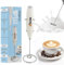 Denia - Espumador de Leche Eléctrico de Mano | Batidora de Leche Portátil de Acero Inoxidable, Espumador de Leche con Potencia 19000 rpm, Perfecta para Matcha, Café, Capuchino y Chocolate Caliente