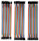 120pcs Jumper Wire Cable, 40pin Male to Female, 40pin Male to Male, 40pin Female to Female Multicolored Dupont Breadboard Jumper Cables Dupont Connector for Arduino, Raspberry Pi, Electronics Projects