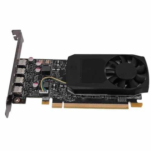 Plyisty Carte Graphique, 4 Go de Carte Vidéo Informatique GDDR5 128 Bits à Représenter