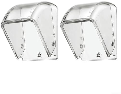 Protezione esterna trasparente per campanelli senza fili per tenerli al sicuro da polvere e pioggia danni (2 pezzi)