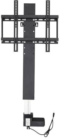 banborba TV Lift Elektrisch mit Fernbedienung, automatischer TV-Ständer, Höhenverstellbar TV-Halterung von 98 bis 168 cm, Tragkraft 50 kg, für 26-57 Zoll LCD-LED-OLED-Plasma-Fernseher