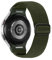 Astorgos Cinturino in Nylon Elastico Compatibile con Samsung Galaxy Watch 7 6 5 4 FE 40mm 44mm/Watch 6 4 Classic 43mm 47mm/5 Pro 45mm, Cinturino Sportivo Regolabile per Donna Uomo, Verde Scuro