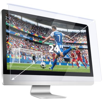 Olycism Computer Screen Protector 24 Inch Ultra Clear Anti-Fingerprint Reduces Shock and Scratch Easy Clean Anti Glare Screen Protector for Computer Monitor Screens