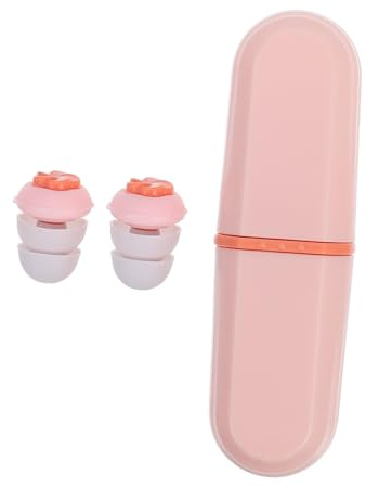 ERINGOGO Geräuschreduzierende Schaumstoff-ohrstöpsel mit Etui Weiche Ergonomische Ohrstöpsel zum Schlafen Lernen und Arbeiten Rosa Inklusive Ersatzstöpsel Idealer Gehörschutz für Konzert