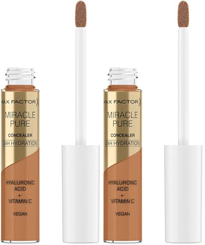 Max Factor Miracle Pure Concealer With Vitamin C & Hyaluronic Acid, Shade 07 (Pack of 2)