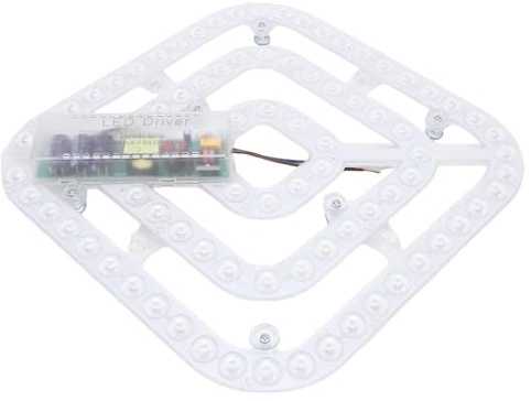 Dioche Luz LED de Repuesto Luz LED para Ventilador de Techo de 40 W, retroadaptación: Panel Cuadrado de 3 Colores con Ahorro de Energía y Antiparpadeo para una Experiencia de Iluminación Mejorada