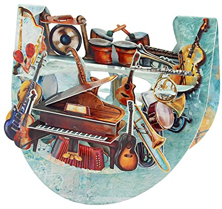 SANTORO Popnrock, 3D Pop Up Greeting Card - Music - For Him, For Her, For Musician, Birthday