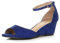 AJVANI low mid wedge heel ankle strap casual evening sandals size 6 39