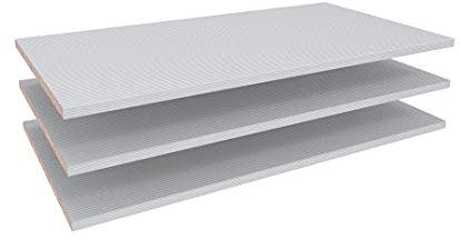 Wiemann Loft 3 Einlegeböden Streifendekor silber-grau BHT 96,4 cm x 2,2 cm x 51,5 cm