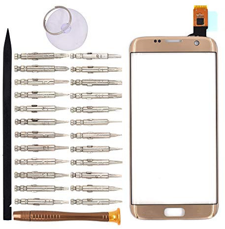 TouchBildschirm Glas Digitalisierer Ersatz für Samsung Galaxy S7 edge/G935F/G935FD/G935W/G9350(Golden)