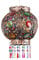 MiniSun | Bazaar Style Chandelier with Multi-Coloured Acrylic Jewel Droplets | Pendant Lights, Home Décor & Improvement Essential | 260cm Shade Width