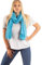 DOLCE ABBRACCIO by RiemTEX Damen Schal FUNKY STYLE Halstuch Bandana Geschenke für Frauen Stola XXL Tuch Kopftuch Tücher Motorrad Halstuch Multifunktionstuch Pashmina Schal (Himmelblau)