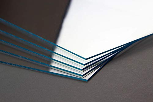 BIRAPA Cristal sintético antirreflectante, grosor 1 mm, corte 50 x 50 cm, lámina de cristal acrílico antirreflectante, tamaño áspero, grosor a elegir