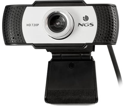 NGS XPRESSCAM720 - Webcam HD 1280x720 con Conexión USB 2.0, Micrófono Incorporado, 1Mpx de Resolución Real y Plug&Play
