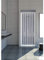 Cabina de ducha de 110 cm, modelo Giada, extensible de PVC, puerta única con paneles semitransparentes, apertura lateral con fuelle, color blanco
