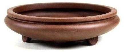 PLANETA HUERTO | Tiesto Redondo sin Esmaltar 24 cm – Maceta Natural y Estética para Bonsáis con Estilo Tradicional