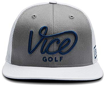 Vice Golf Unisex Squad Cap Hut, weiß/grau, One Size