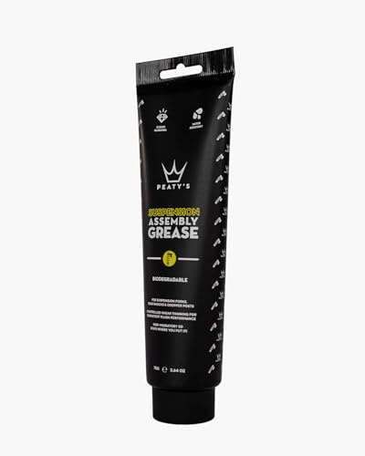 Peaty's Bike Suspension Assembly Grease (75g) - Premium Plush Performance Paste Butter, Gabel, Schock, Dropper Post, Controlled Shear Thinning For Consistent Smooth Function, Road Gravel Mountain