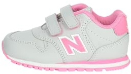 New Balance Mädchen 500 Hook & Loop Sneaker, Grau, 28.5 EU