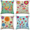 Artscope wasserdichte Kissenbezugen, 4 Stück Blumen Muster Kissenhülle Atmungsaktiv Kissen Fall für Outdoor Balkon Terrasse Patio Garten Bauernhaus Dekor 40 x 40cm