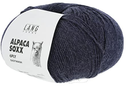 Lang Yarns - Alpaca Soxx 6-fach/6-PLY 0035 marine melange 150 g