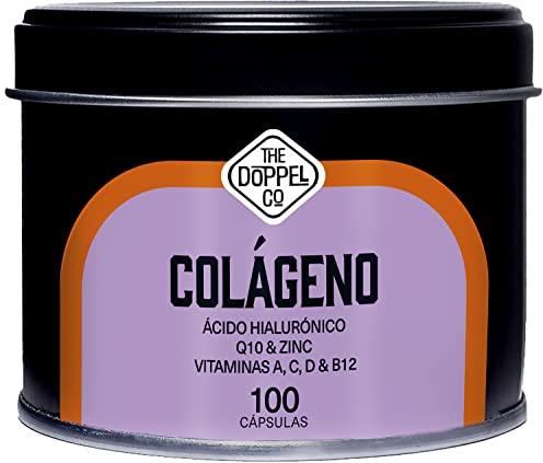 Colágeno con Ácido Hialurónico, Coenzima Q10, Zinc, Vitamina C, A, D y B12 - Máxima Dosis - Colágeno para las Articulaciones Fuertes, Piel Tersa, Huesos y Cabello - Colágeno Hidrolizado