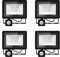 4*30w led strahler bewegungsmelder,3000LM LED Strahler Außen mit Bewegungsmelder IP66 Scheinwerferled aussenstrahler mit bewegungsmelder Warmweiß 3000K Außenstrahler LED Fluter Flutlicht für Garage