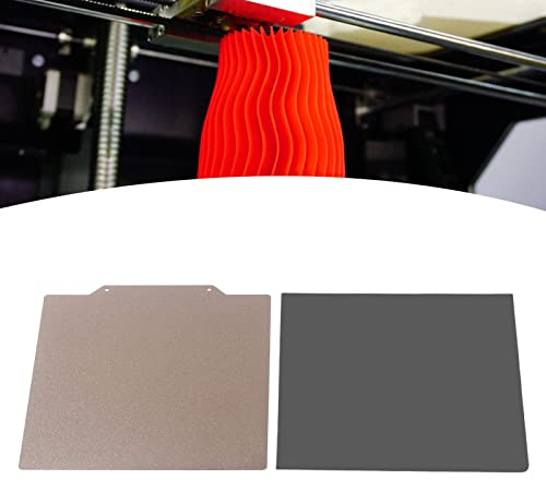 3D Printer Build Plate, Double Side PEI Build Plate Flexible Spring Steel Platform, Steel Magnetic Build Plate, PEI Powder Spring Steel Plate with Magnetic Base 165x165mm