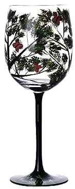 Hongjingda Calici da vino per quattro stagioni, albero di quattro stagioni, bicchieri dipinti artigianalmente, essenziali per le stoviglie, idee regalo per vetreria, bicchieri da vino artistici