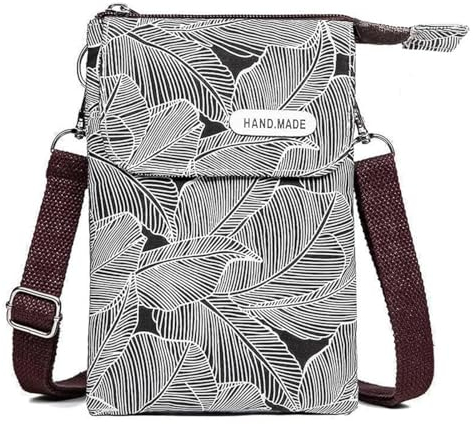 Handytasche Zum Umhängen, Handytasche zum Umhängen Damen, Mini Handy Umhängetasche, Leichte Kompakte Crossbody Umhängetasche Mit Schultergurt, für Alltag Shopping Reisen, Schwarz